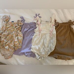 Old Navy Baby Rompers, 12-18 months, EUC